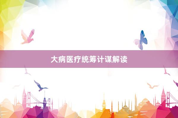 大病医疗统筹计谋解读